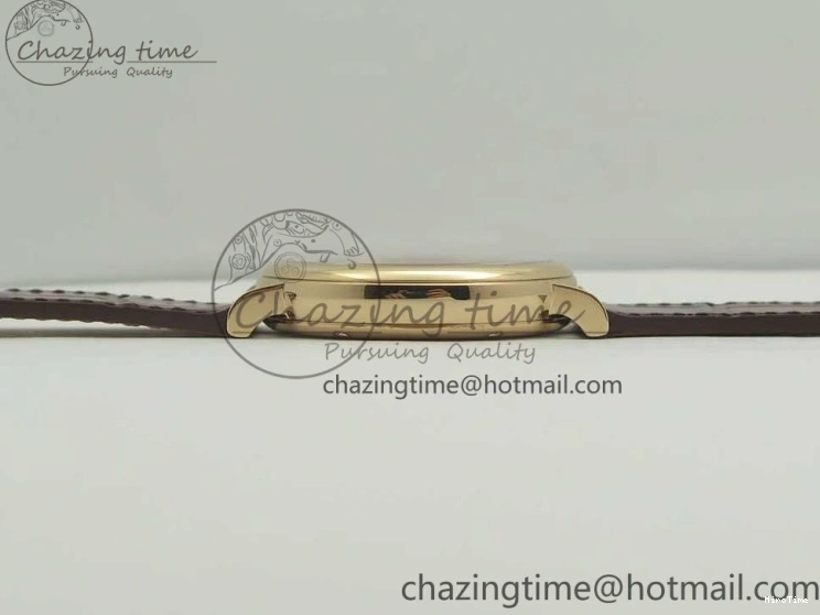 MIROTIME 0419 SportInspired Portofino IW458101 RG MK 1:1 Best Edition Gray Dial On Brown Leather Strap MIYOTA 7165